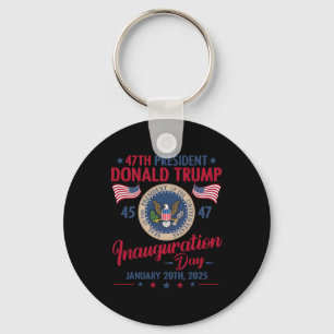 President 45 47 Donald Trump Jan 20 2025 Inaugurat Sleutelhanger