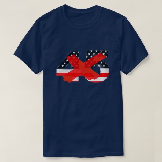 President 45 Opgezegd-partij T-shirt (Design voorkant)