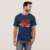 President 45 Opgezegd-partij T-shirt (Voorkant volledig)
