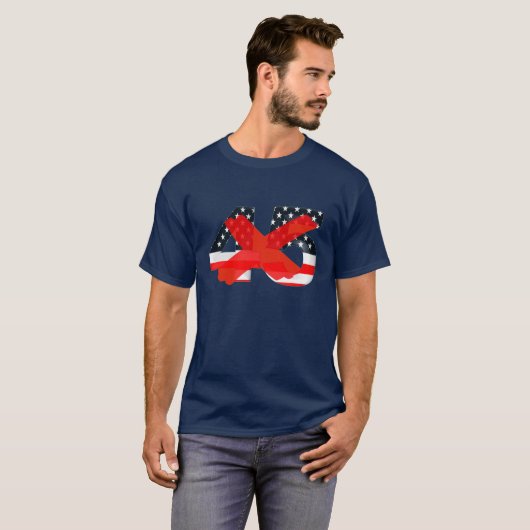 President 45 Opgezegd-partij T-shirt (Voorkant volledig)