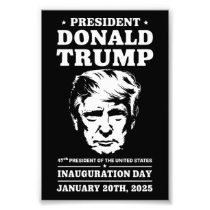 President 47 D J Trump Inauguratie Dag Jan 2025 Foto Afdruk