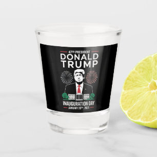 President 47 D J Trump Inauguratie Dag Jan 2025 Shot Glas