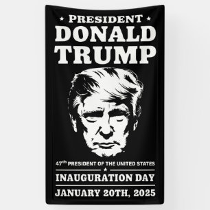 President 47 D J Trump Inauguratie Dag Jan 2025 Spandoek