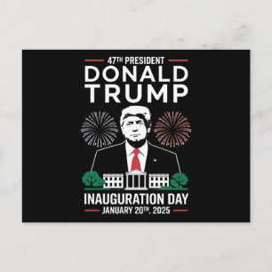 President 47 D J Trump Inauguratiedag Jan 2025 Briefkaart