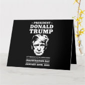 President 47 D J Trump Inauguratiedag Jan 2025 Kaart (Gele Bloem)