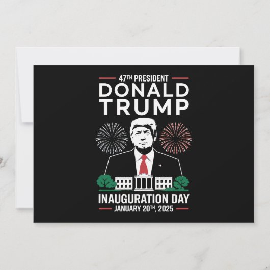 President 47 D J Trump Inauguratiedag Jan 2025 Kaart (Voorkant)
