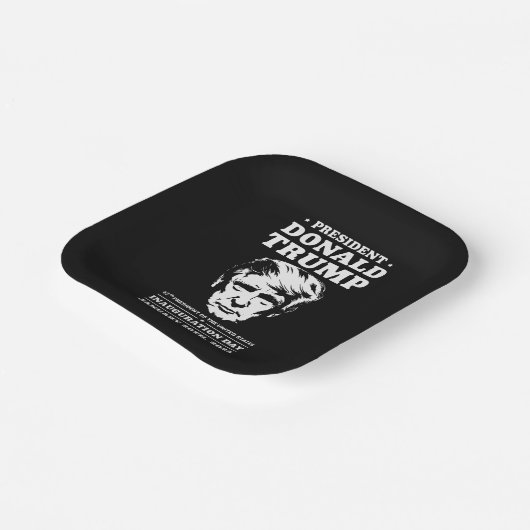 President 47 D J Trump Inauguratiedag Jan 2025 Papieren Bordje (Gebogen)