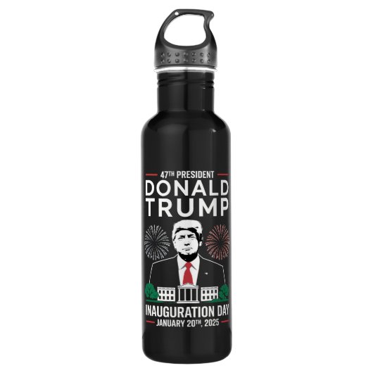President 47 D J Trump Inauguratiedag Jan 2025 Waterfles (Voorkant)
