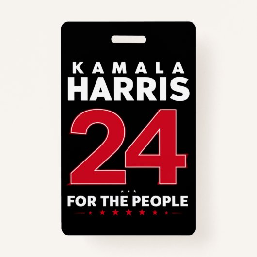 President 47 Kamala Harris 2024 Steun Mevrouw Badge (Voorkant)