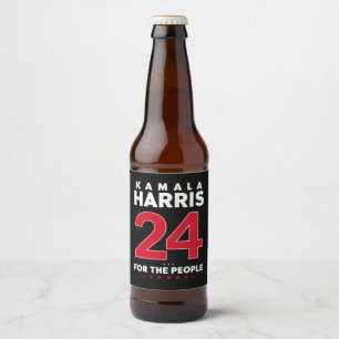 President 47 Kamala Harris 2024 Steun Mevrouw Bier Etiket