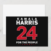 President 47 Kamala Harris 2024 Steun Mevrouw Kaart (Voorkant / Achterkant)