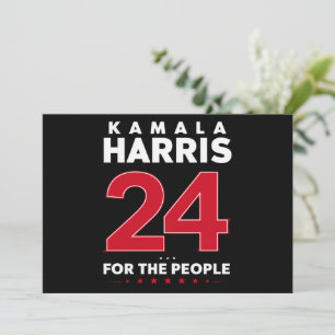 President 47 Kamala Harris 2024 Steun Mevrouw Kaart