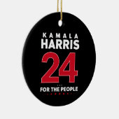 President 47 Kamala Harris 2024 Steun Mevrouw Keramisch Ornament (Rechts)
