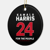 President 47 Kamala Harris 2024 Steun Mevrouw Keramisch Ornament (Links)