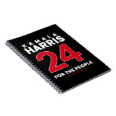 President 47 Kamala Harris 2024 Steun Mevrouw Notitieboek (Rechterzijde)