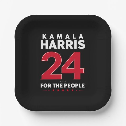 President 47 Kamala Harris 2024 Steun Mevrouw Papieren Bordje (Voorkant)