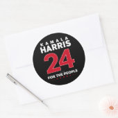President 47 Kamala Harris 2024 Steun Mevrouw Ronde Sticker (Envelop)
