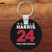 President 47 Kamala Harris 2024 Steun Mevrouw Sleutelhanger (Voorkant)