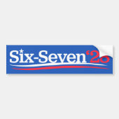 President 67 Vote Six-Seven 2028 Funny Bumpersticker (Voorkant)
