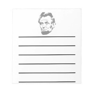 President Abe Lincoln Face Notitieblok