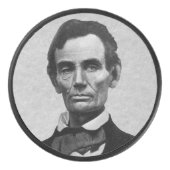 President Abe Lincoln Hockey Puck (Voorkant)