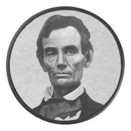 President Abe Lincoln Hockey Puck