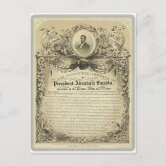 President abe lincoln inauguratio briefkaart