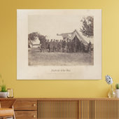 President Abe Lincoln over het slagveld Antietam Canvas Afdruk (Insitu (Woonkamer))