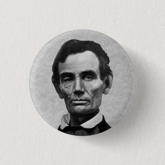 President Abe Lincoln Ronde Button 3,2 Cm (Voorkant)