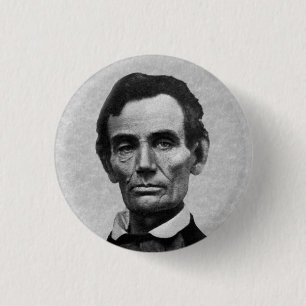 President Abe Lincoln Ronde Button 3,2 Cm