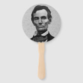 President Abraham "Abe" Lincoln Portret Handwaaier (Achterkant)