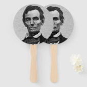 President Abraham "Abe" Lincoln Portret Handwaaier (Voorkant en achterkant)