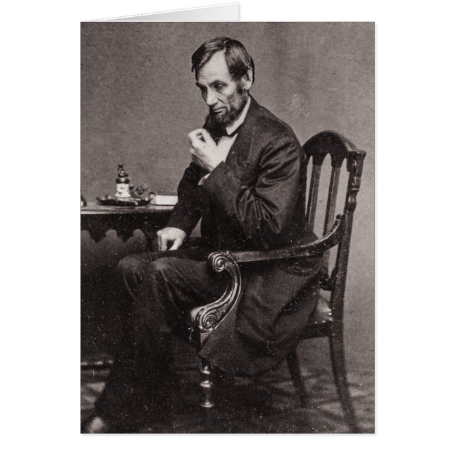 PRESIDENT ABRAHAM LINCOLN 1862 STEREOVIEW (Voorkant)