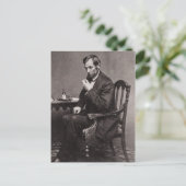 PRESIDENT ABRAHAM LINCOLN 1862 STEREOVIEW BRIEFKAART (Staand voorkant)