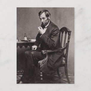 PRESIDENT ABRAHAM LINCOLN 1862 STEREOVIEW BRIEFKAART
