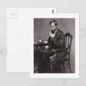 PRESIDENT ABRAHAM LINCOLN 1862 STEREOVIEW BRIEFKAART (Voorkant / Achterkant)