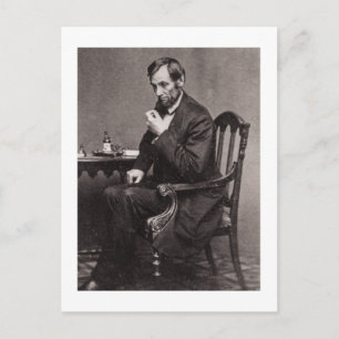 PRESIDENT ABRAHAM LINCOLN 1862 STEREOVIEW BRIEFKAART