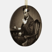 PRESIDENT ABRAHAM LINCOLN 1862 STEREOVIEW KERAMISCH ORNAMENT (Rechts)