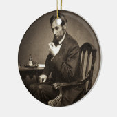 PRESIDENT ABRAHAM LINCOLN 1862 STEREOVIEW KERAMISCH ORNAMENT (Links)