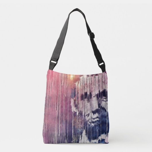 President Abraham Lincoln Abstract Crossbody Tas (Voorkant)