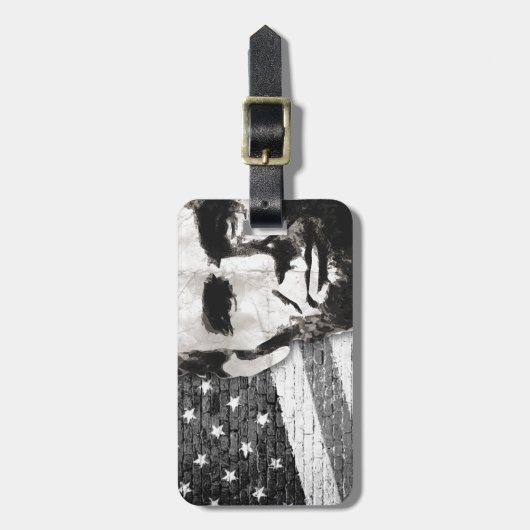 President Abraham Lincoln Bagagelabel (Voorkant verticaal)