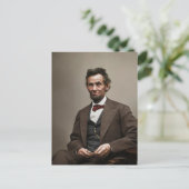 President Abraham Lincoln Briefkaart (Staand voorkant)