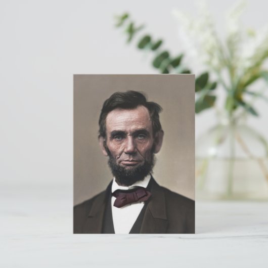 President Abraham Lincoln Briefkaart (Staand voorkant)