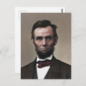 President Abraham Lincoln Briefkaart (Voorkant / Achterkant)