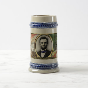 President Abraham Lincoln Civil War Stein Bierpul
