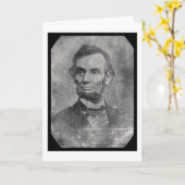 President Abraham Lincoln Daguerreotype 1864 Kaart (Gele Bloem)