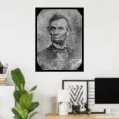 President Abraham Lincoln Daguerreotype 1864 Poster (Thuiskantoor)