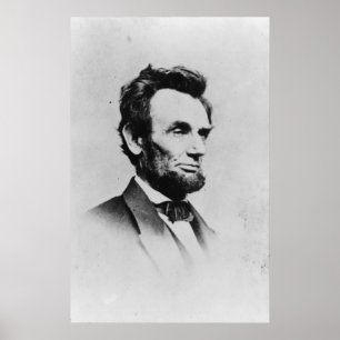 President Abraham Lincoln door Mathew B. Brady Poster