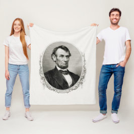President Abraham Lincoln Fleece Deken
