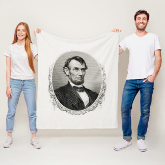 President Abraham Lincoln Fleece Deken
